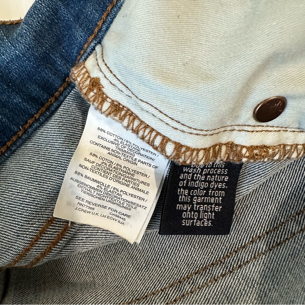 Madewell Cali Demi Boot Jeans Bronson Wash Button Front Edition, 26 - Picture 11 of 11